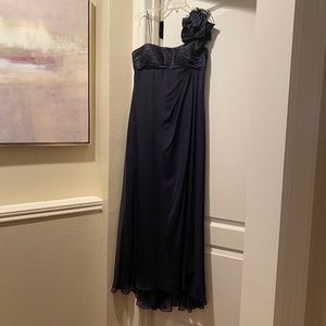 Classic Navy Blue Formal Dress